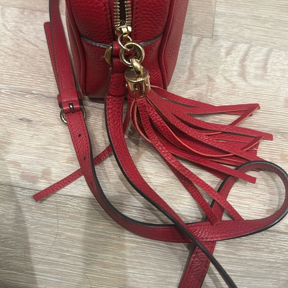ONE DAY SALE!!!! Gucci authentic soho disco bag red leather - Picture 5 of 16